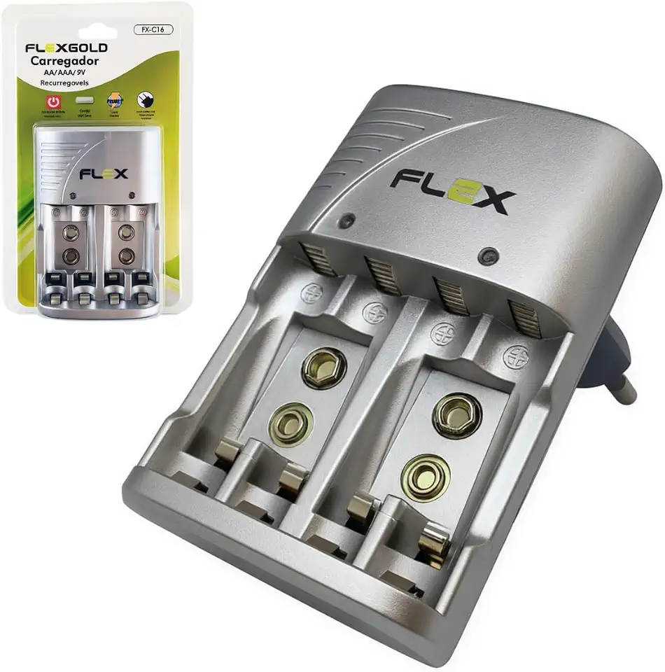 CARREG. DE PILHA MARCA: FLEX MOD. FX-C16