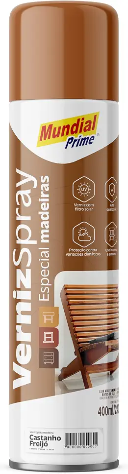 Verniz Spray Especial Madeira, MUNDIAL PRIME, Castanho Freijo, AE0100156