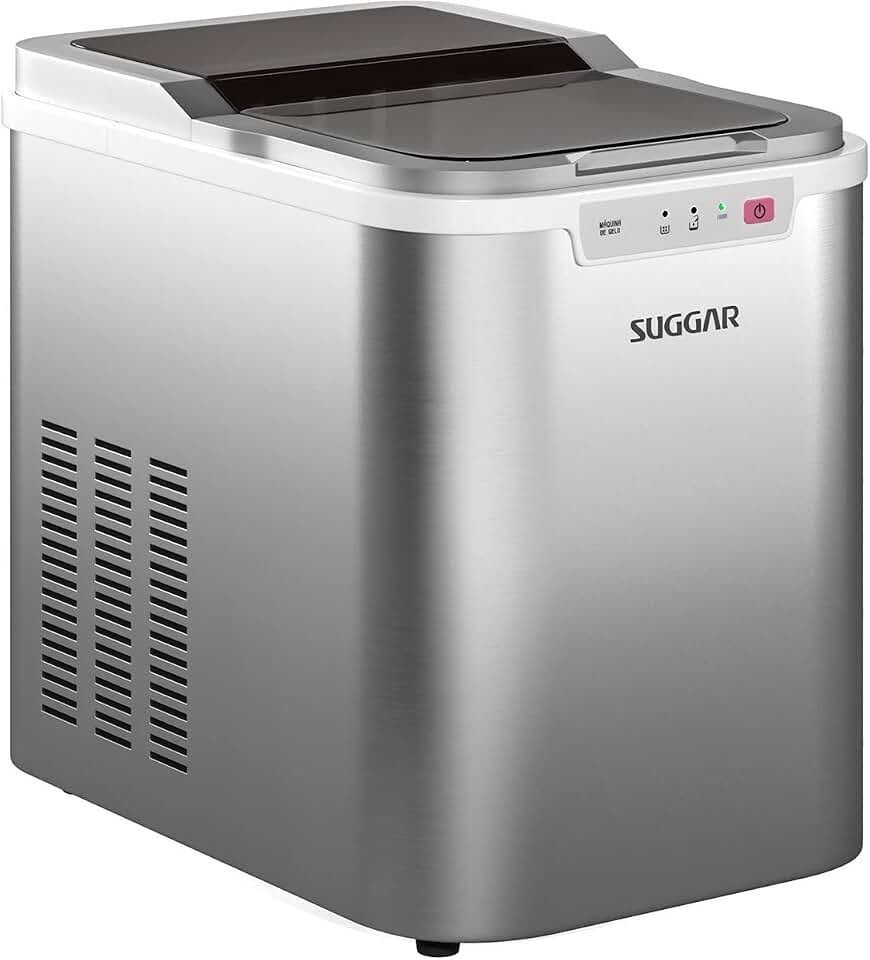 SUGGAR MÁQUINA DE GELO PRATA 110V MG1501PR
