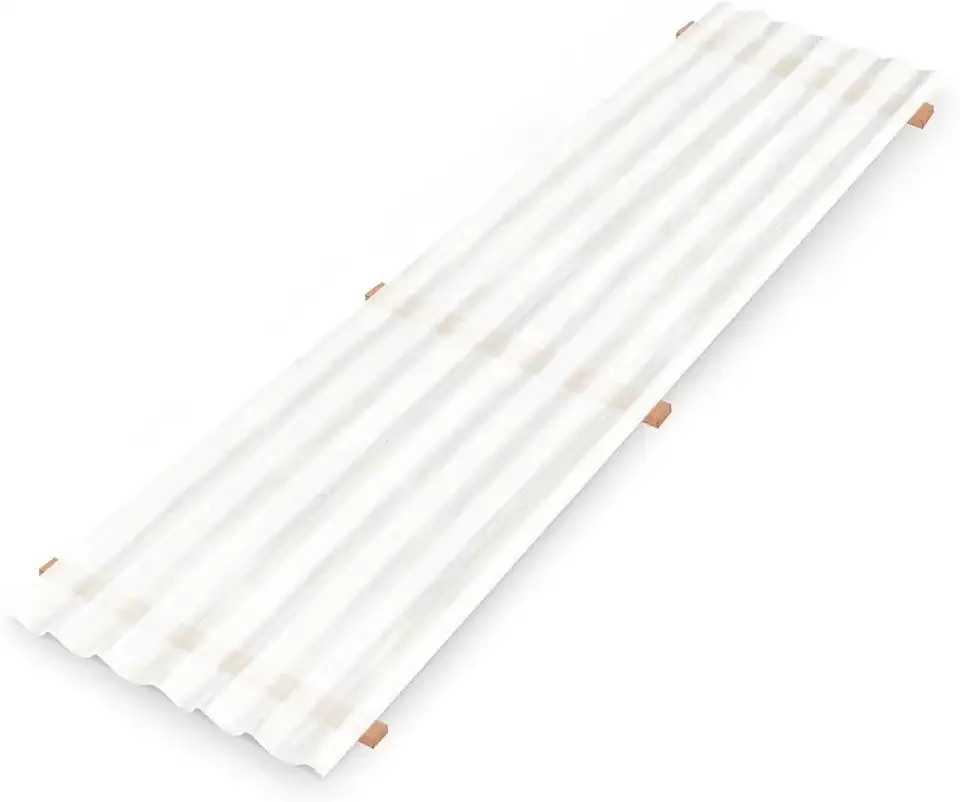 Telha Polipropileno 1,53 Cm X 0,50 Cm Branco/Leitoso