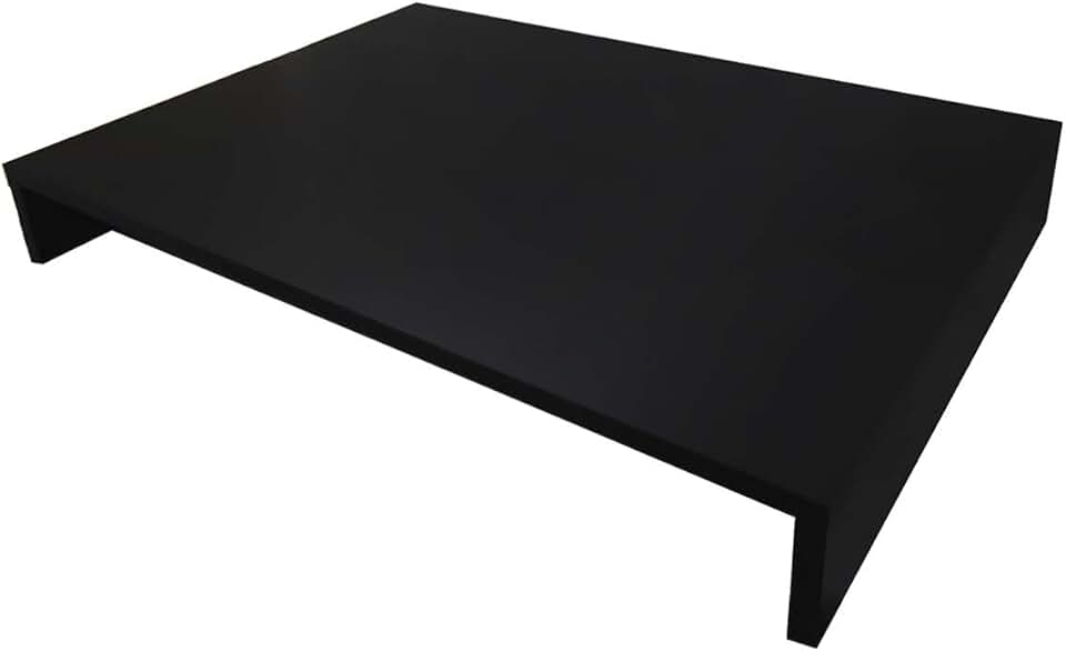 Tampa para Fogão 4 Bocas mesa de vidro 48x56cm em MDF Preto