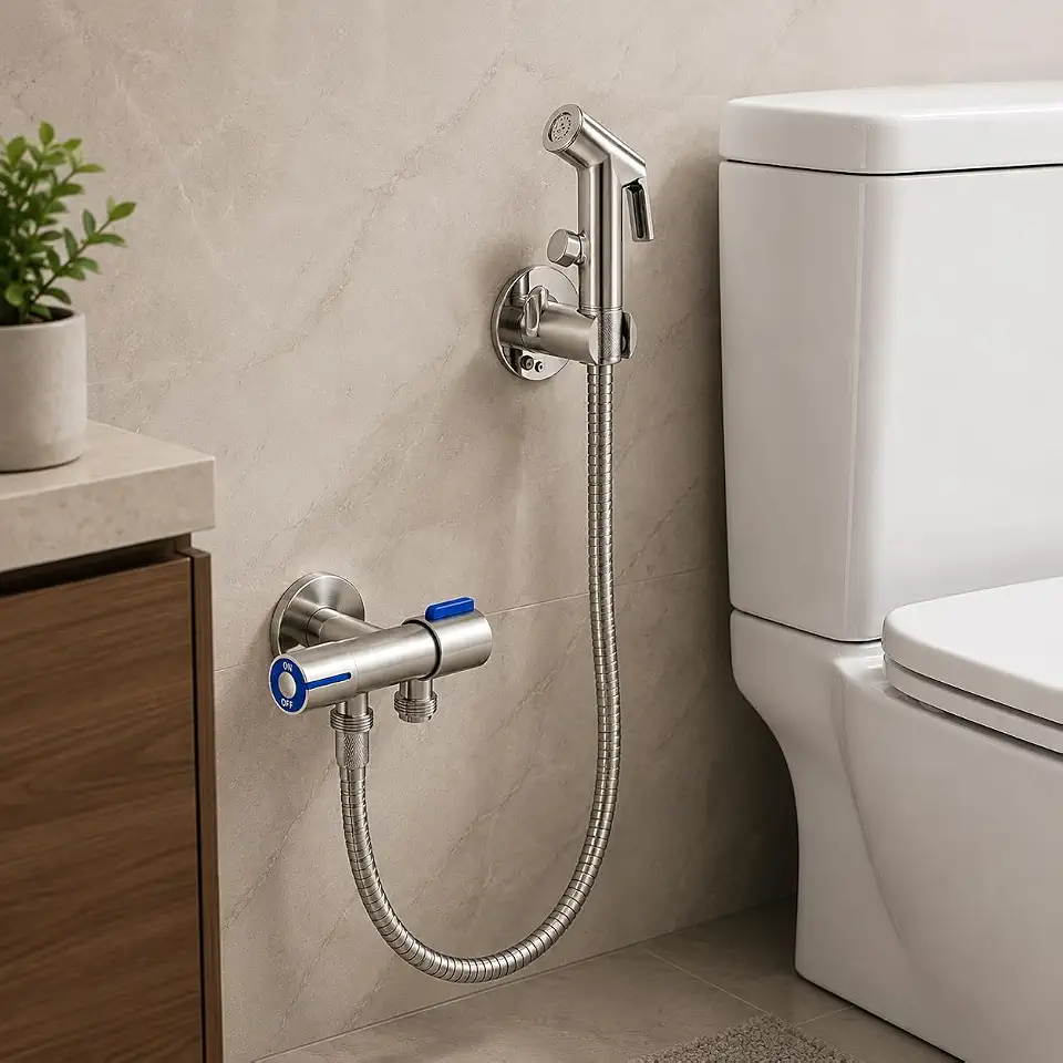 Kit Ducha Higiênica com Registro Duplo, Alta Durabilidade e Instalação Prática para Banheiro – Qualidade Premium LNMAX®