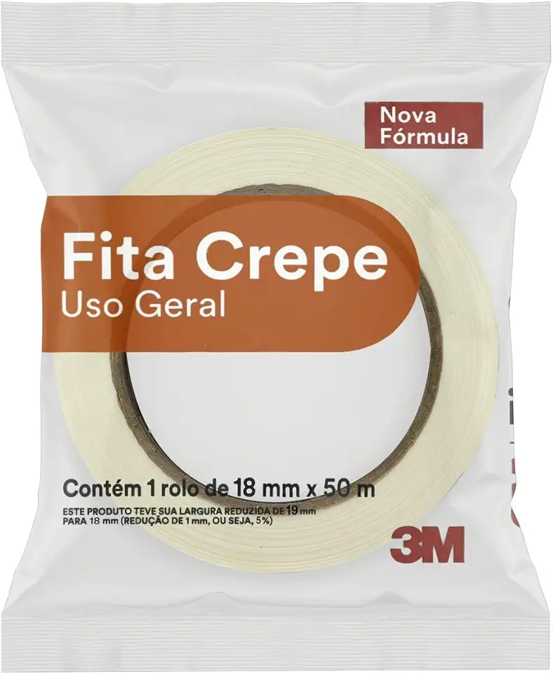 3M, Fita Crepe, 19mm X 50m, 1 unidade