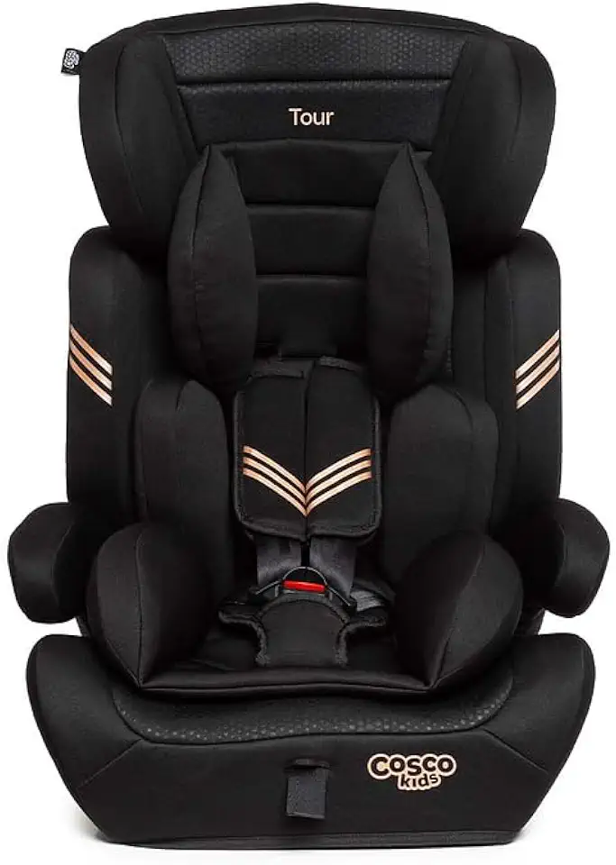 Cadeirinha Cosco Kids, Tour, 9 a 36 Kg, Preto Bronze