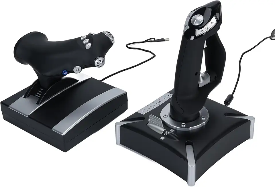 Joystick de Simulação de Voo Com Vibração, Controle Simulador Série X S, de Simulação Joystick e Acelerador para Wins7 8 10 11
