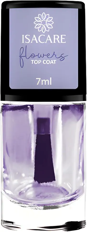Isacare - Top Coat Efeito Gel 7ml | Finalizador com Brilho Intenso, Secagem Rápida e Alta Durabilidade