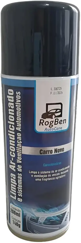 Limpa Higieniza Ar Condicionado Automotivo 200ml Carro Novo