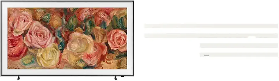 Samsung Combo Smart TV 32” QLED The Frame 32LS03C + Moldura para Smart TV 32 polegadas The Frame 2023 cor branco