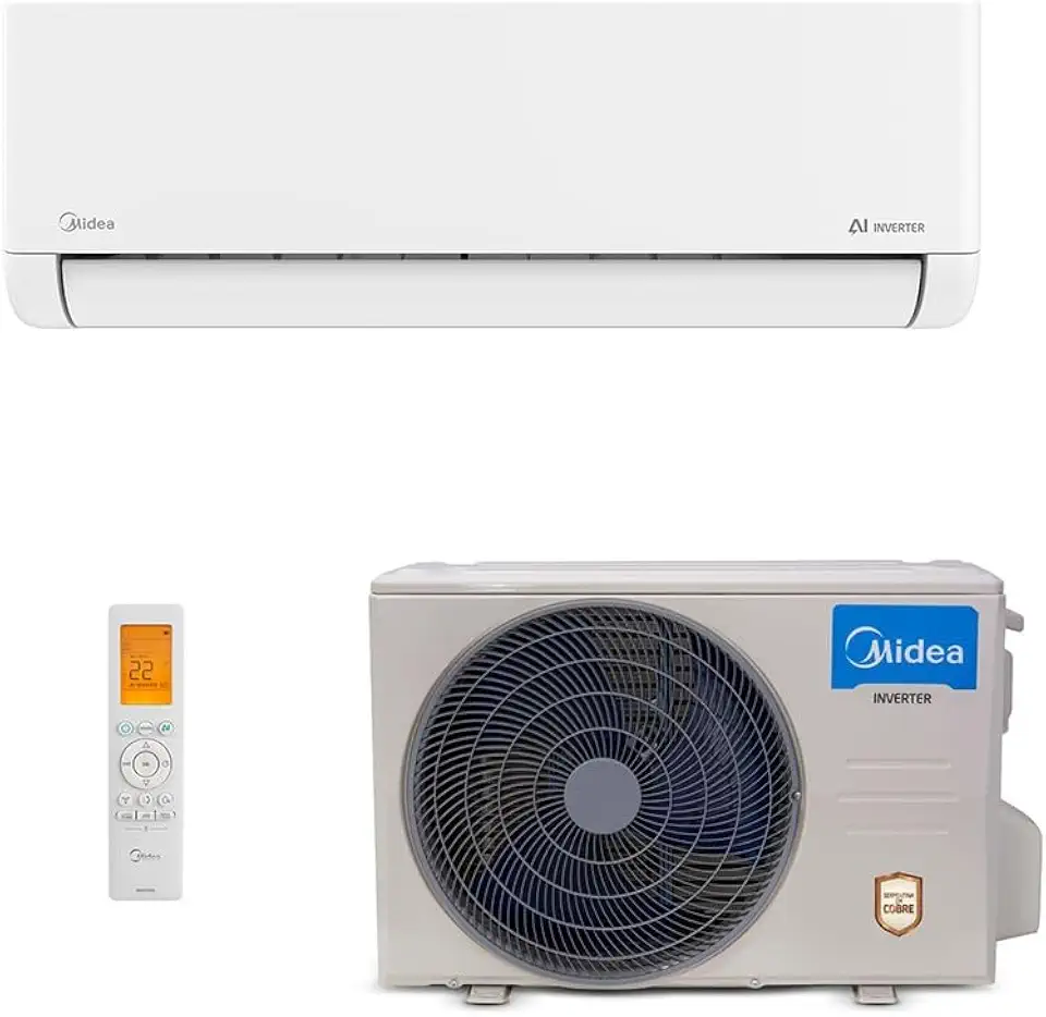 Ar-Condicionado Split HW Inverter Midea AI 12.000 BTUs R-32 Só Frio 127V