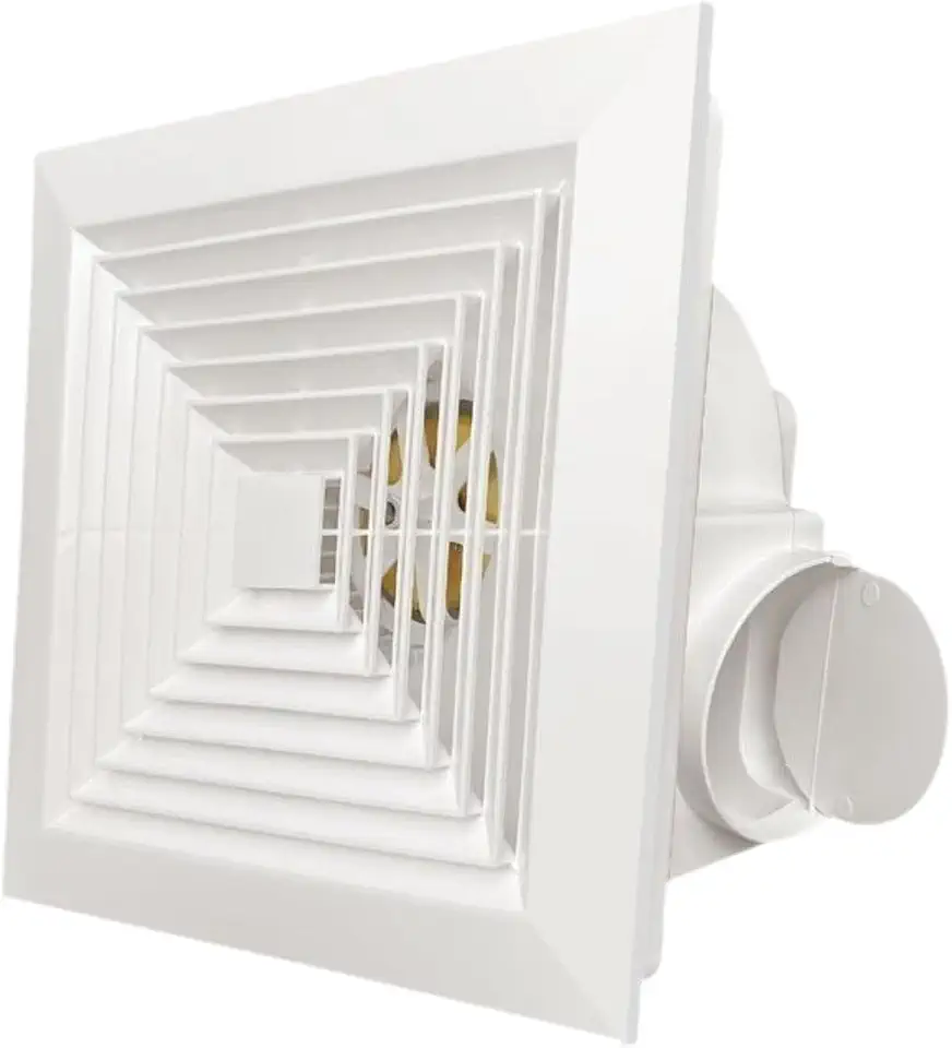 Ventilador de exaustão para banheiro, exaustor para banheiro, instalação rápida para lavabo.