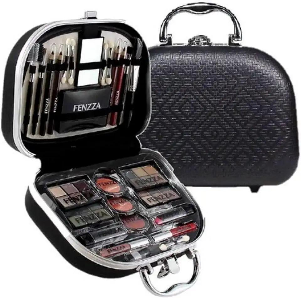 Maleta De Maquiagem Profissional FL60001 Preto, Fenzza