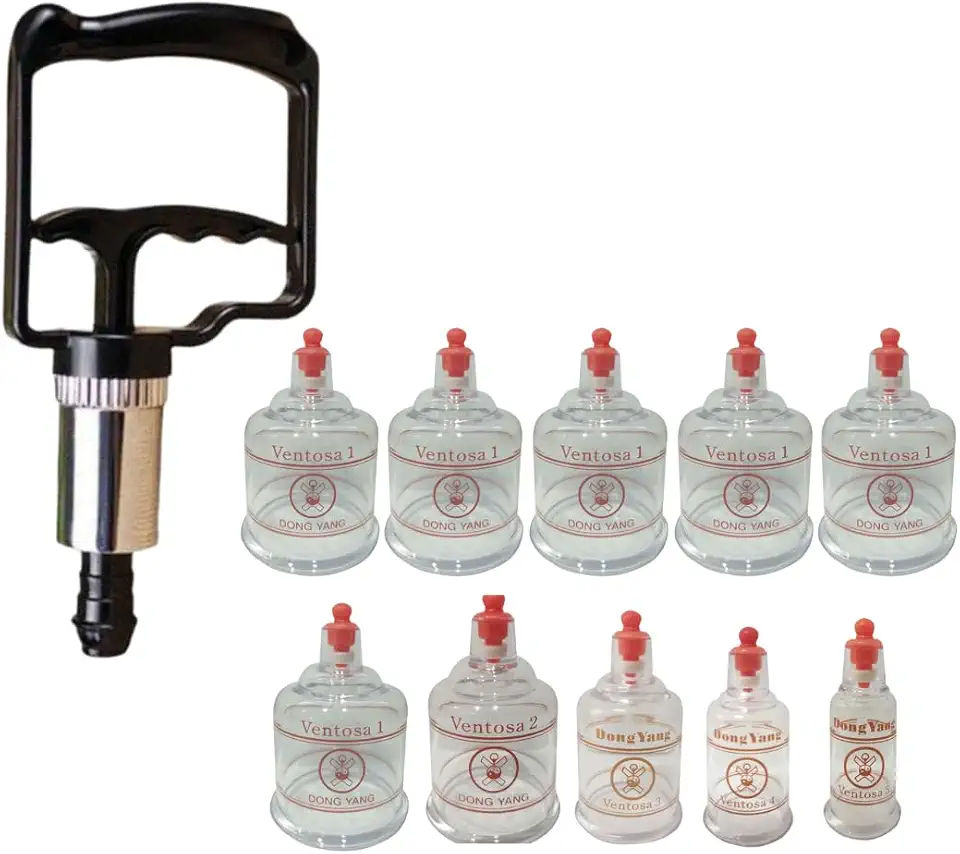 Kit Ventosa 10 Copos Dong Yang com Aplicador de Sucção Compativel