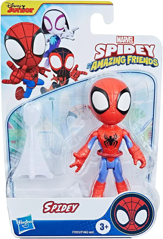 Marvel, Action Figure, Homem-Aranha, Spidey and His Amazing Friends - Figura Articulada com 10 cm - A partir de 3 Anos