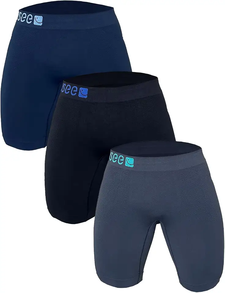 Kit 3 Bermudas Térmicas Sem Costura Usee Brasil – Microfibra Premium, Anti-Assadura, Compressão e Conforto para Treinos e Academia