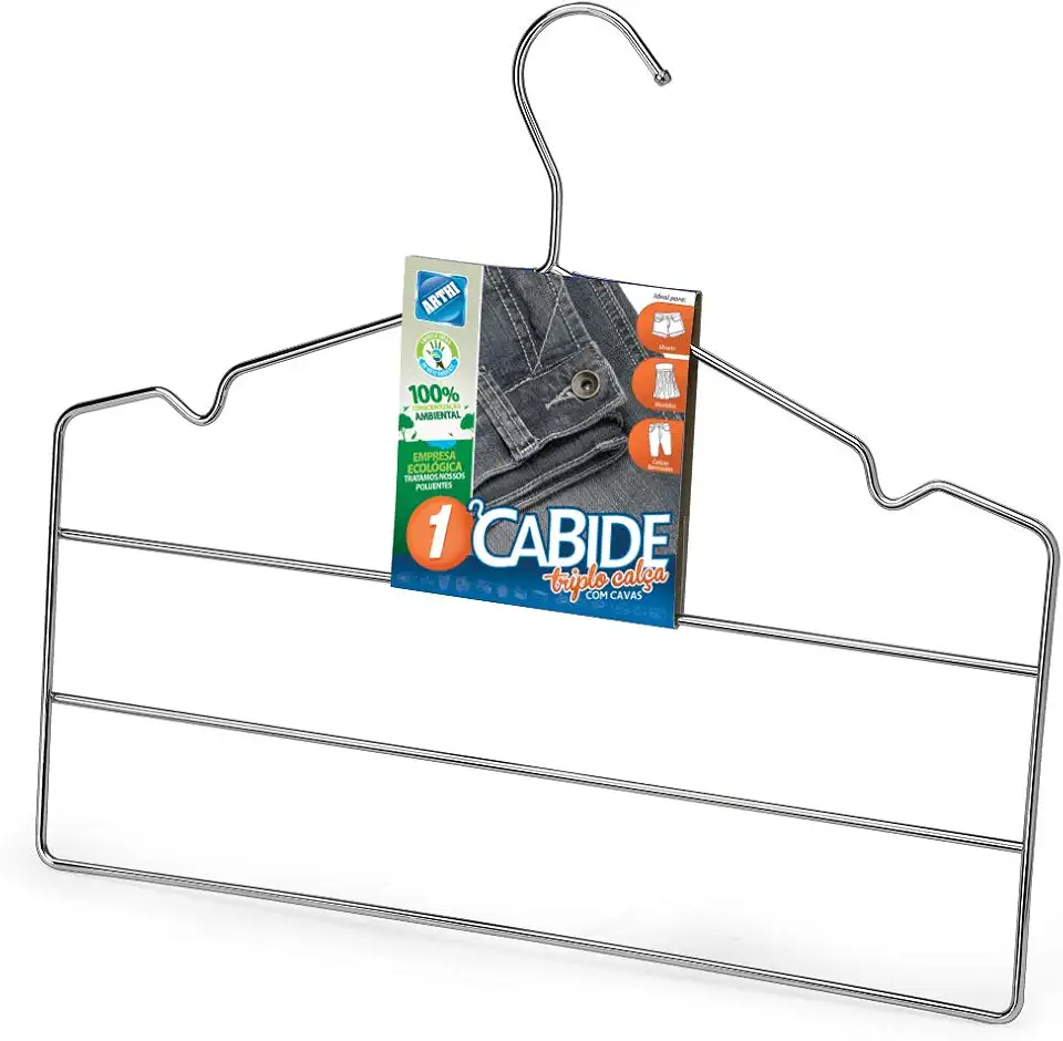 Arthi Cabide Triplo Para Calças - Cromado