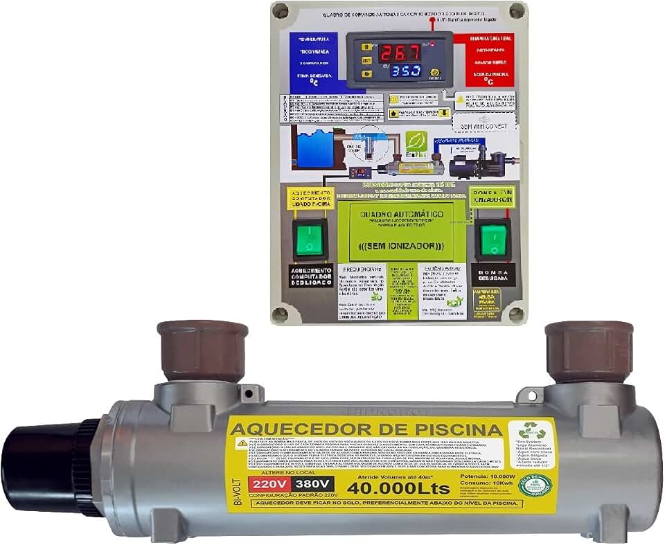 AQUECEDOR DE PISCINA AUTOMÁTICO 30.000 LITROS