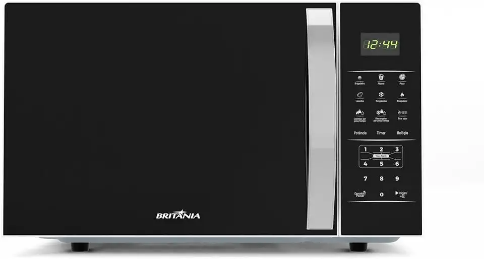 Micro-ondas Britânia BMO38 33 Litros, Limpa Fácil, 1400W, 110V, Preto
