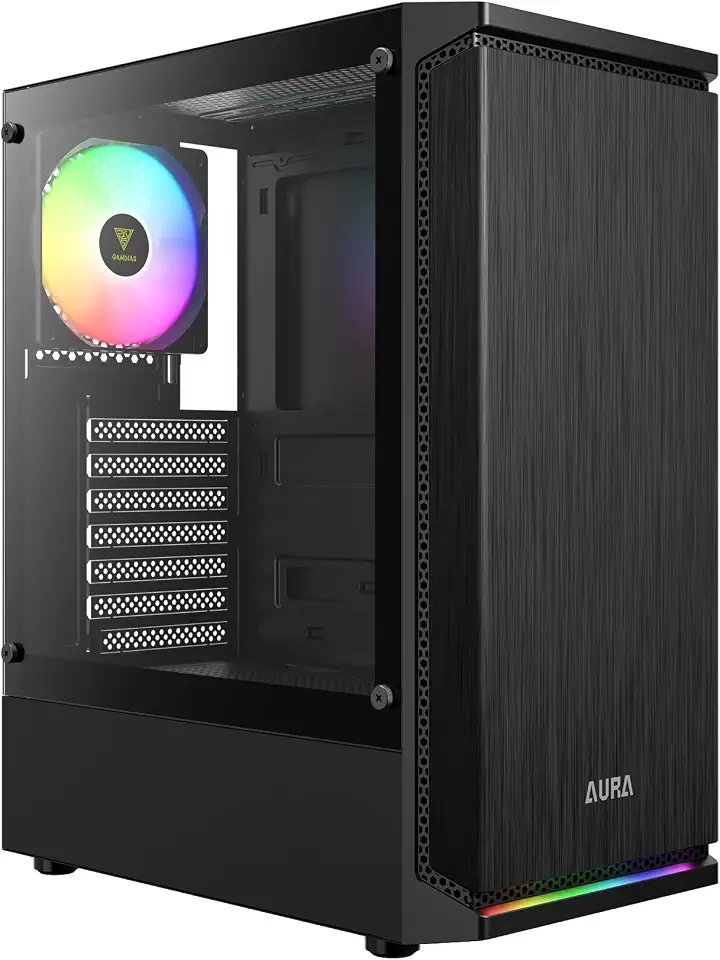 Gabinete Gamer Gamdias Aura GC8 ARGB Preto com 1 Fan