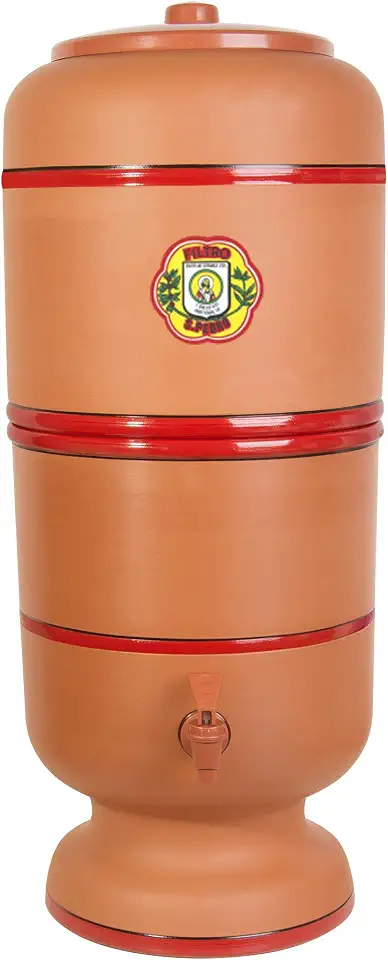 Cerâmica Center Art Filtro de Água São Pedro 4 Litros com Boia e Vela Tripla Ação