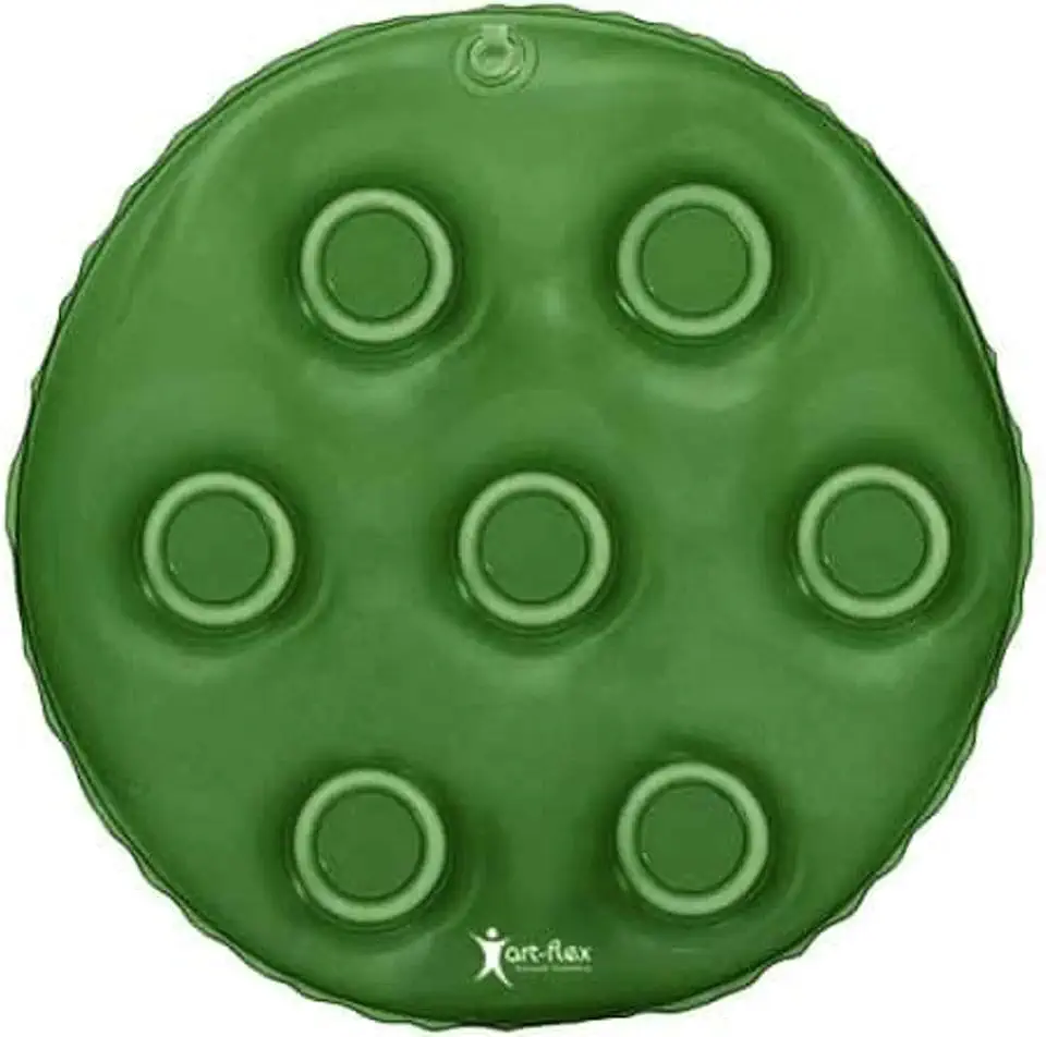 Almofada Gel Redonda Anti Escaras Verde 45Cm X 45Cm