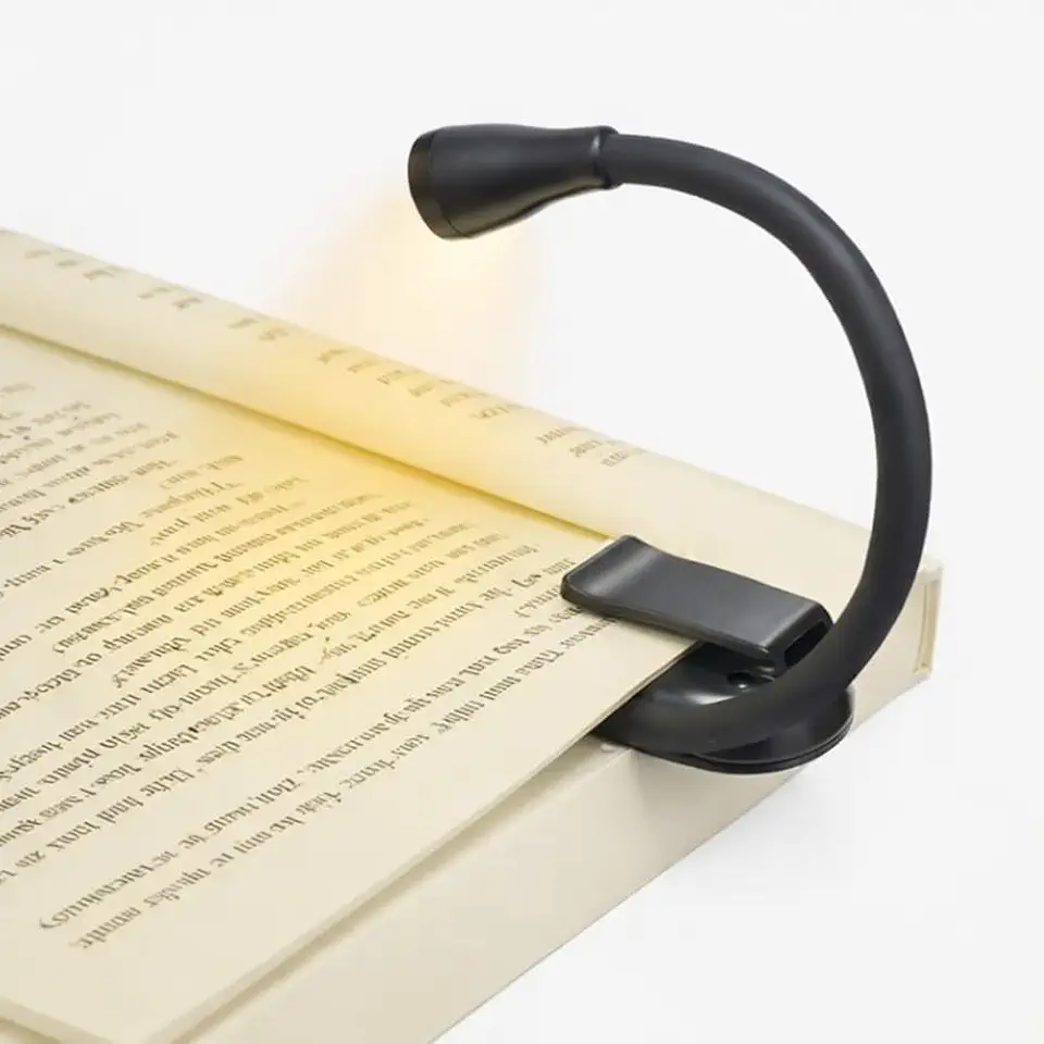 Luz de Leitura Para Livro Luminária de Livros - LED Quente Neutra Fria - Ideal para Estudar ou Ler a Noite - Recarregável USB - PREMIUM