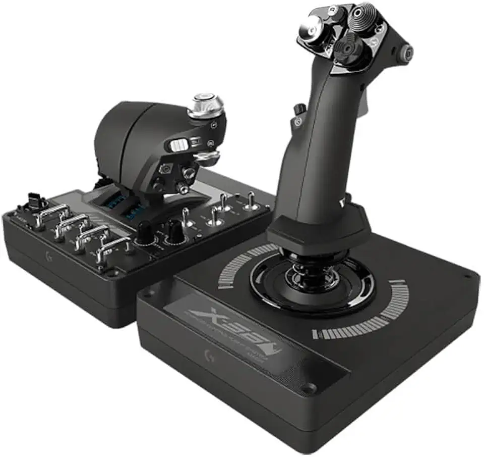 Controlador de Simulação RGB com Manete e Acelerador X56 H.O.T.A.S.