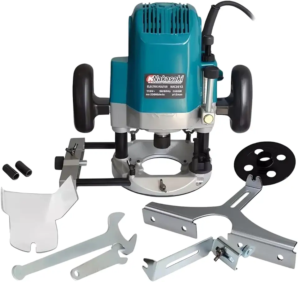 Tupia Laminadora, Tupia de Coluna, Tupia Grande, Tupia 12mm 1600w, Completa, Pinças 6 e 8mm, Acessórios Incl.