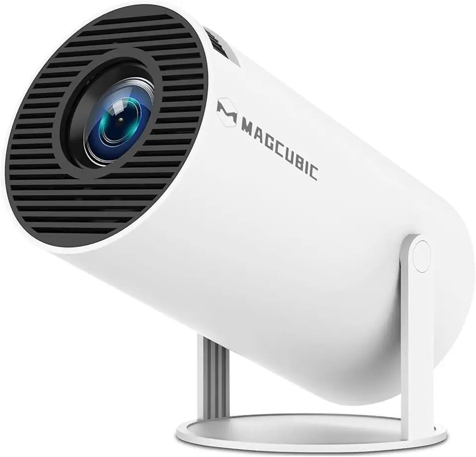 Magcubic Mini Projetor Portatil 5G Wifi 6 BT 5.0, Projector 4K 1080P Full HD Suporte 8000 Lumens, Projetor Led Auto de Correcção Trapezóide Horizontal, 180°Girável Projector para Telefónico