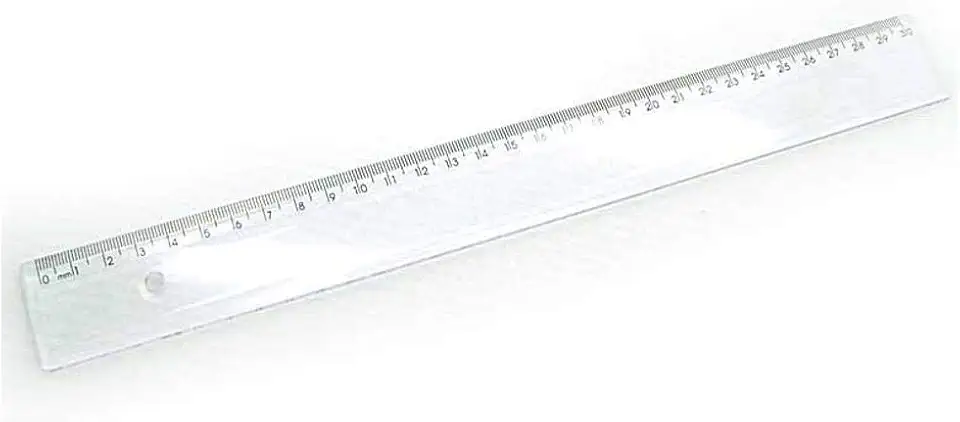 Acrimet Régua 30 cm em Poliestireno Cristal Resistente 981.3