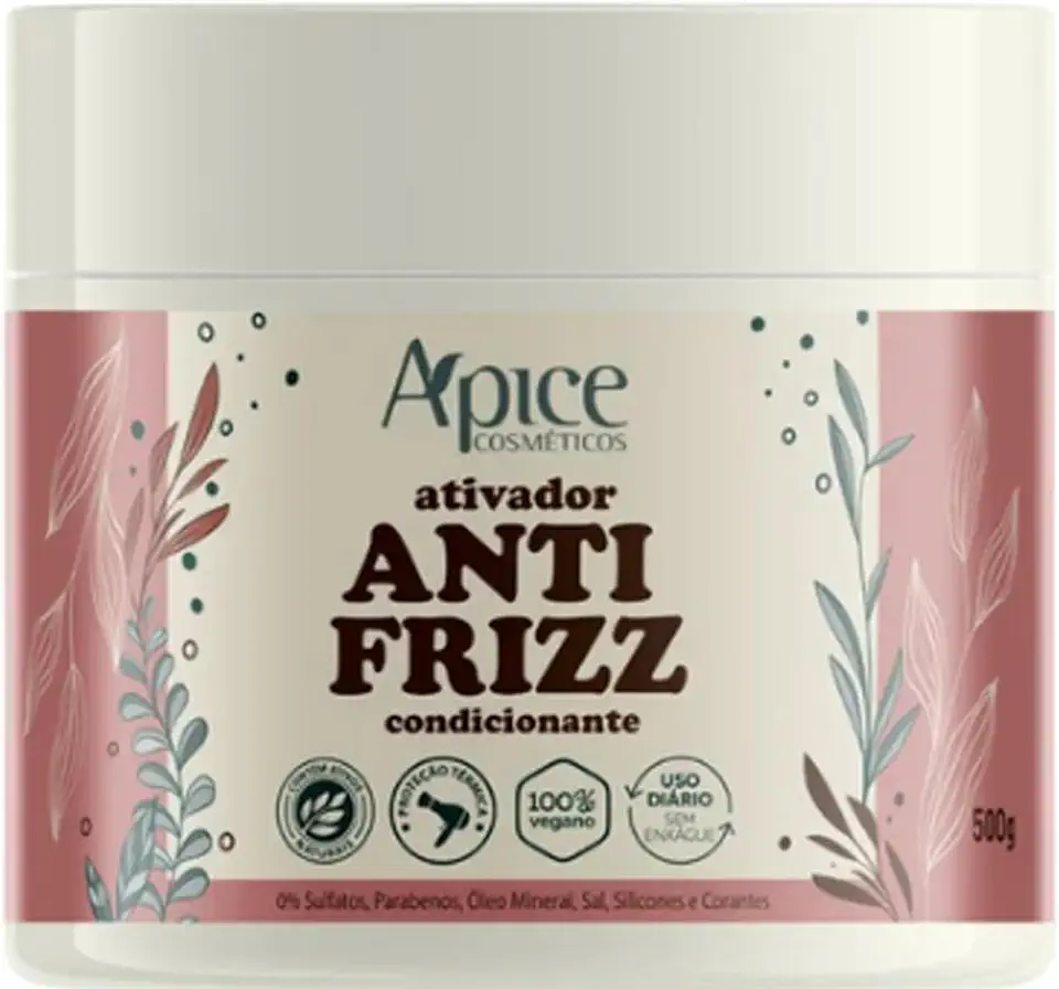 Ativador Anti Frizz Ápice | Definição, Hidratação e Proteção para Cabelos Cacheados, Ondulados, Crespos e em Transição | 500g