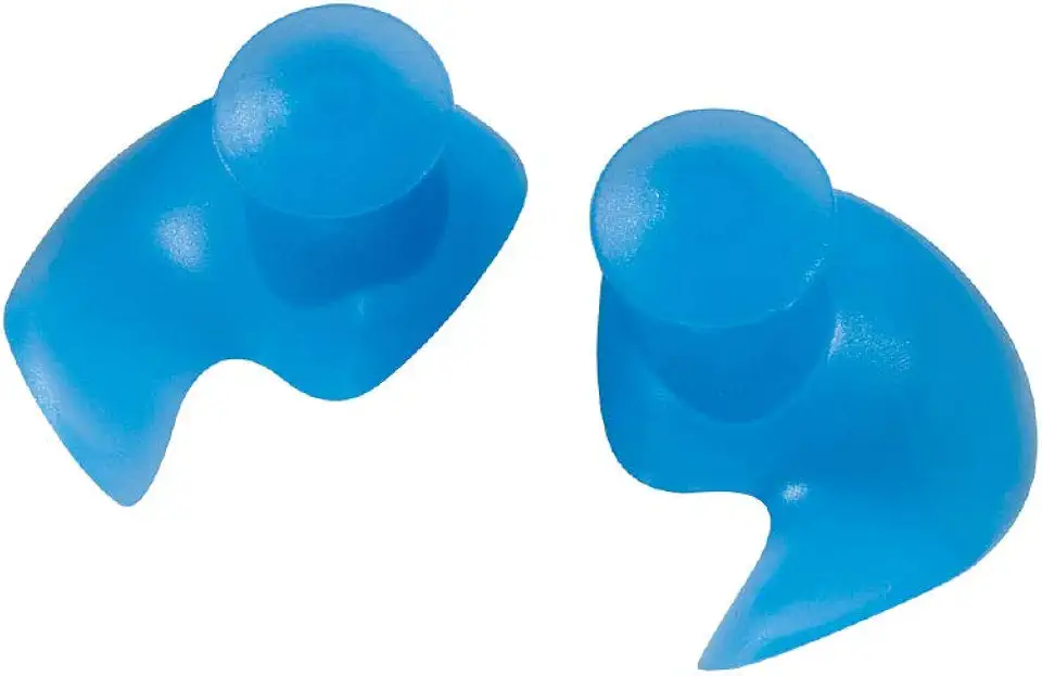 Protetor Auricular, Speedo, Moldado, Silicone Anatômico que Reduz Entrada de Água, Tamanho Único - Azul