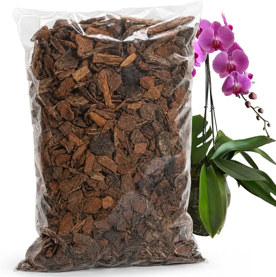 Terra para Orquídea Substrato Casca de Pinus e Carvão Vegetal 1,5kg | Produto 100% natural pronto para Uso de alta drenagem