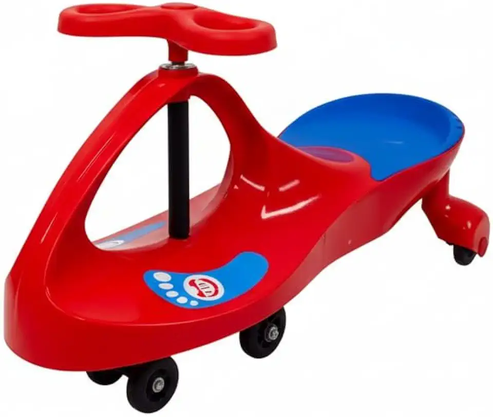 Carrinho Rolimã Carrinho Infantil Rodopio 360° com LED Gira Car Alta Resistência triciclo (Azul e vermelho)