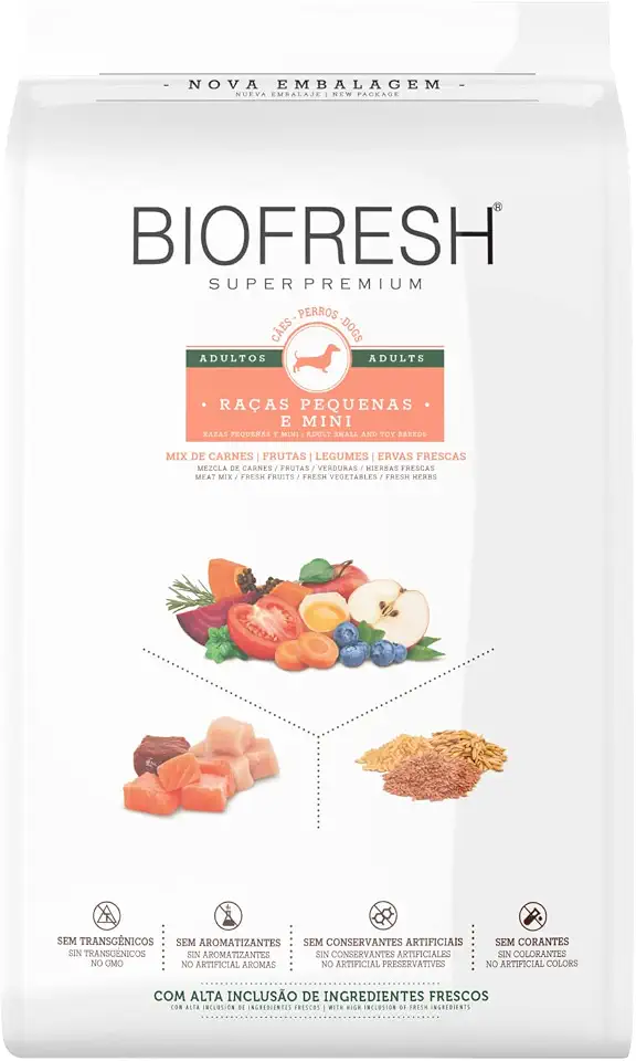 HERCOSUL Ração Biofresh Super Premium Adulto Mini E Pequeno 3Kg