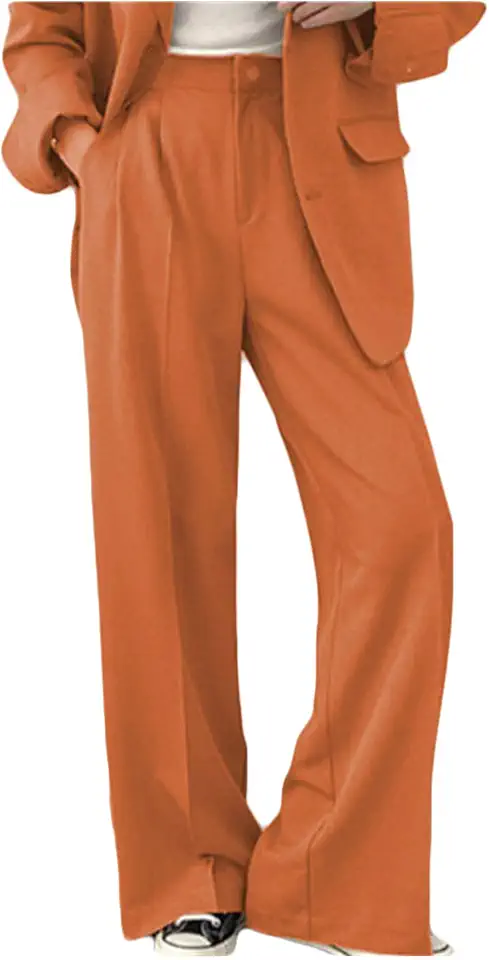 Terno Calças Terno Jaqueta Feminina Slim Casual