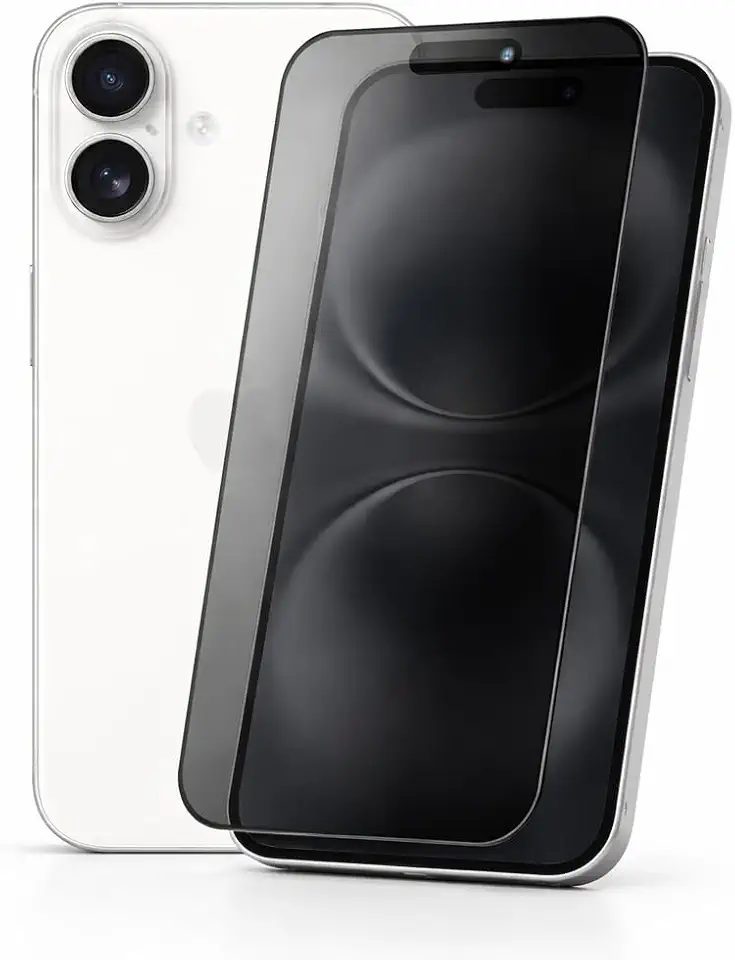 Película Cerâmica 9D Privacidade para (iPhone 16) Anti Espião Tela Inteira com Kit Instalação (iPhone 16)