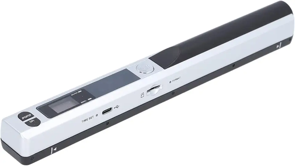 Scanner de Documentos Portáteis Com Resolução de 900dpi, Formato PDF/JPG, Suporte de Memória de 32 GB, Scanner Portátil A4 para Negócios, Foto, Imagem, Recibos, Transferência USB