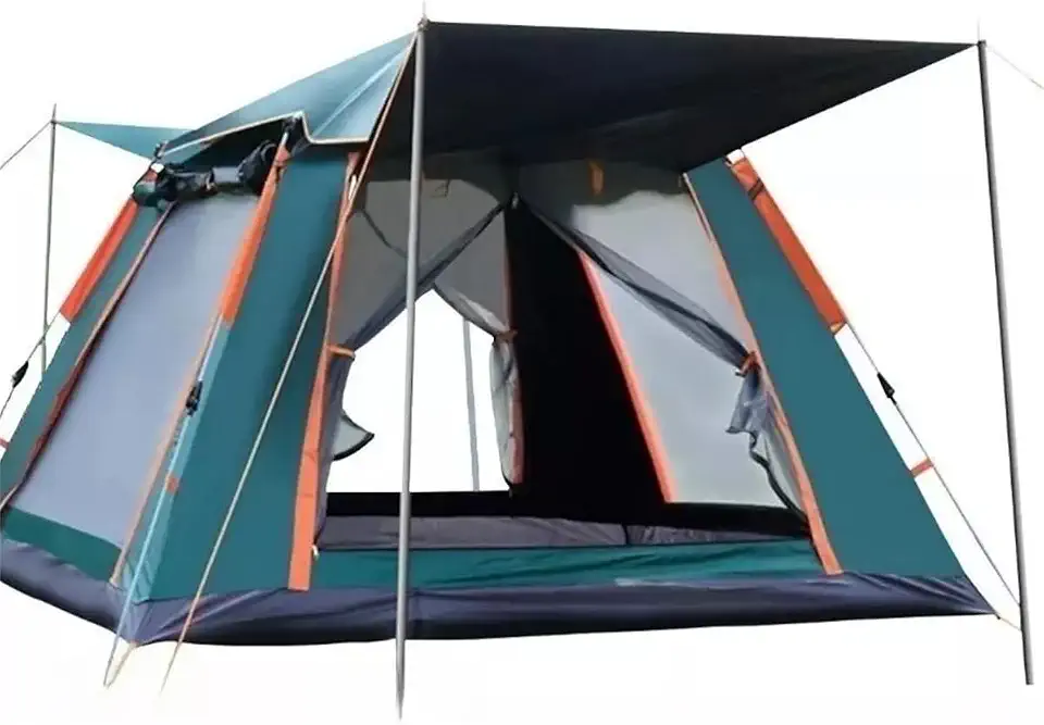 JOYFOX Barraca de Camping Automática, 3-8 Pessoas, Montagem Rápida em 3 Segundos, Proteção UV UPF50+, À Prova de Chuva com Vestíbulo e Mosquiteiro, Ideal para Acampamento, Praia e Trilha