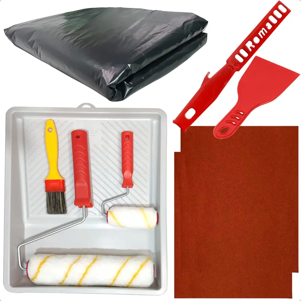 kit rolo de pintura parede profissional completo para parede sem respingo