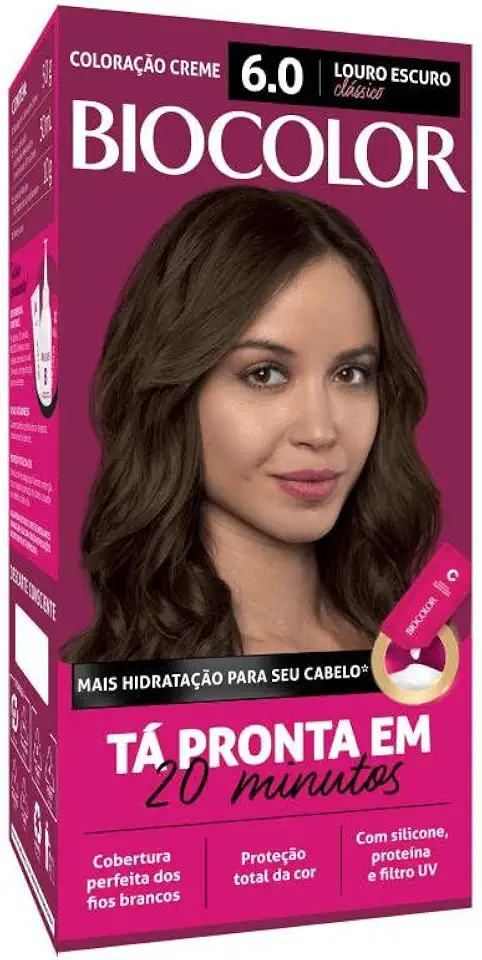 Biocolor Tintura Creme 6.0 Louro Escuro Clássico Mini Kit