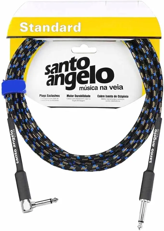 Cabo Para Instrumentos Santo Angelo Textil P10 / P10 L 3,05m