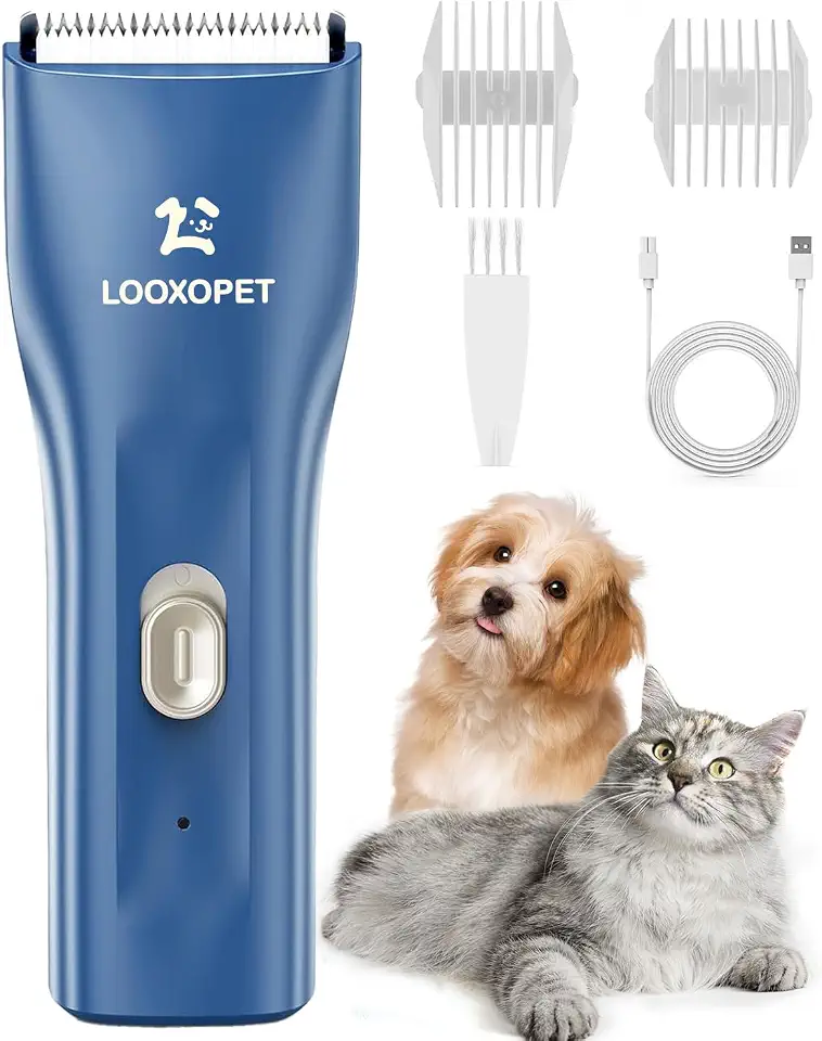 Máquina de Tosar Pet Cachorros Gato Portátil Silencioso Recarregável