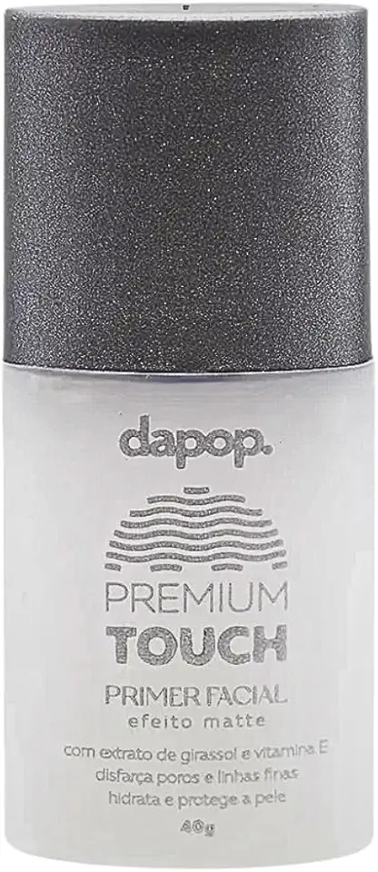 Primer Facial Matte Aveludado Premium Touch Controla oleosidade, Minimiza Poros imperfeições