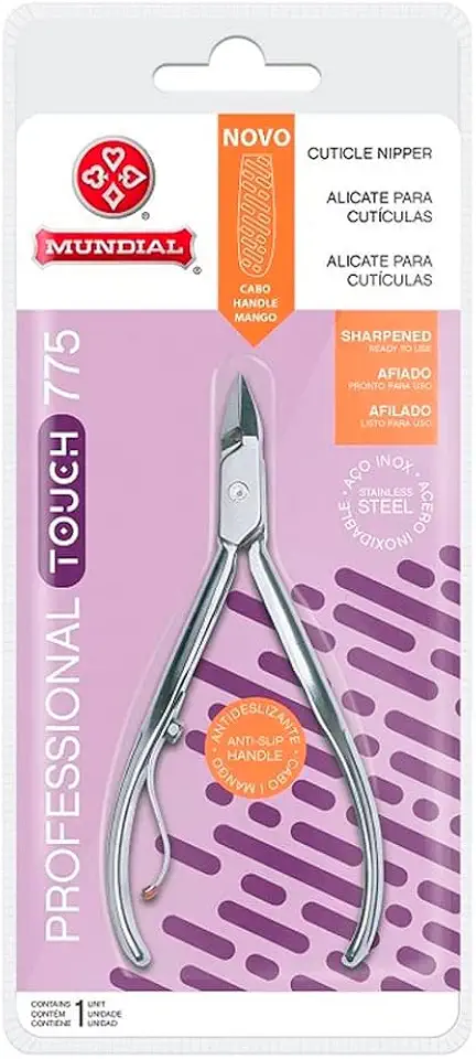 Mundial Alicate Cuticula Prof Touch Inox 775 1Pc