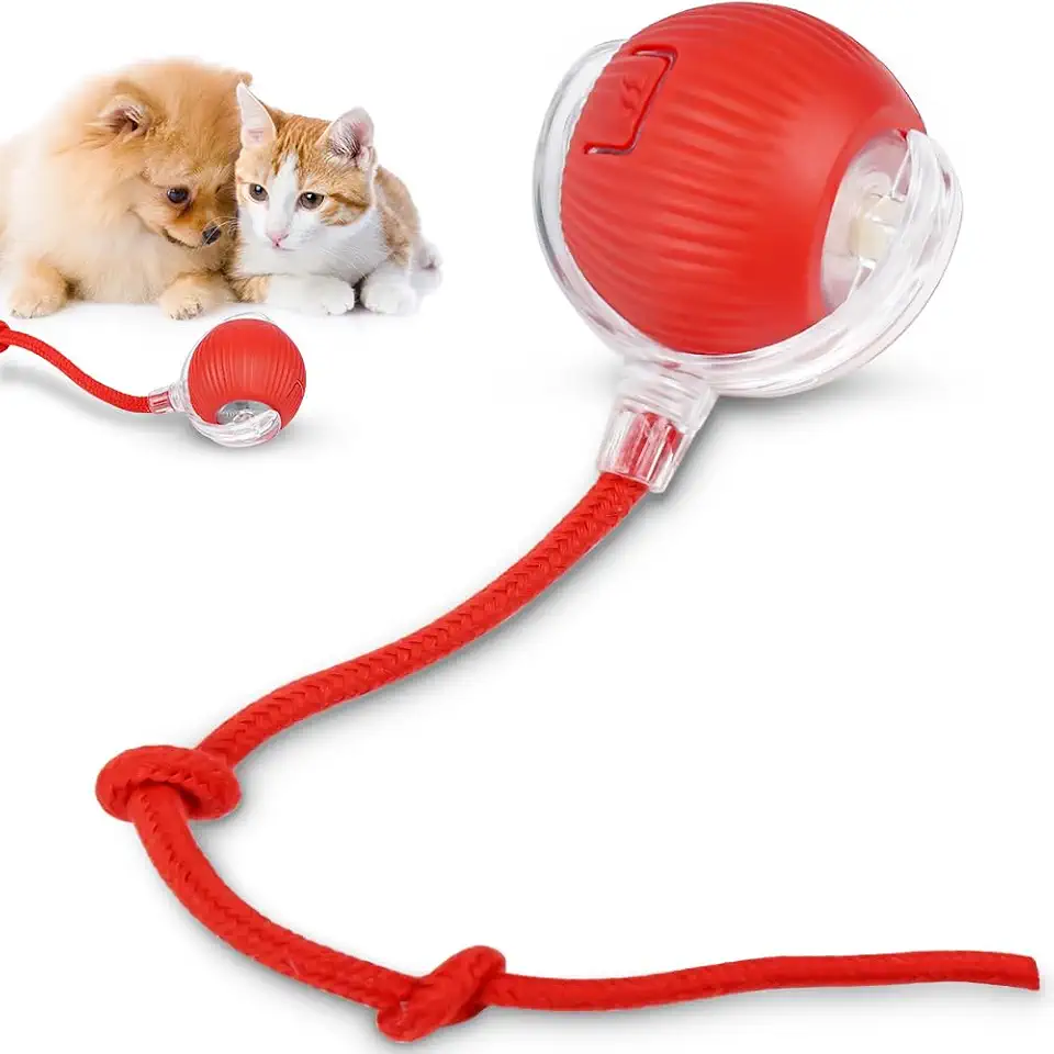 Bola Interativa Pet, Bolinha Pet, Brinquedo Interativo para Gatos, Brinquedos para Gatos, Brinquedo Gato, Bolinha Giratória Automática Rolamento Brinquedos Interativo Inteligente para Gatos e Cães