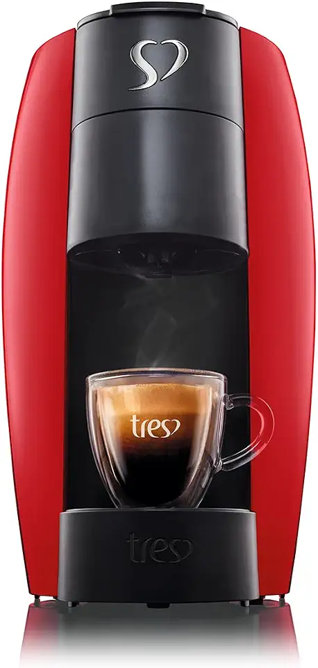 3 Corações TRES Cafeteira Espresso e Multibebida LOV Vermelha - 220V