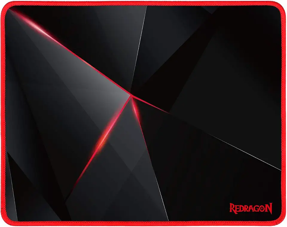 Redragon MOUSEPAD GAMER CAPRICORN 330x260x3MM P012, preto/vermelho