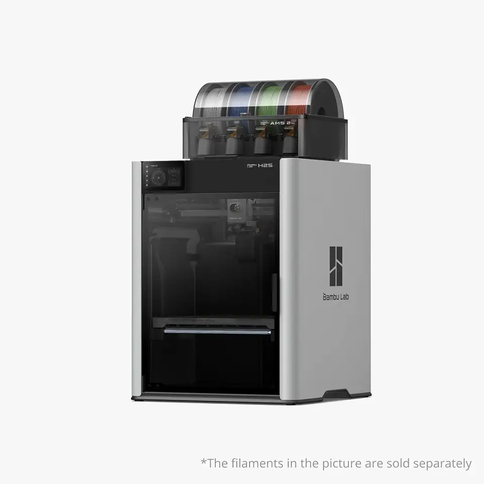 Bambu Lab Impressora 3D H2S Combo, FDM, 340x320x340mm, 1000mm/s, Wi-Fi, Multi-Material, Aço (127, Volts)