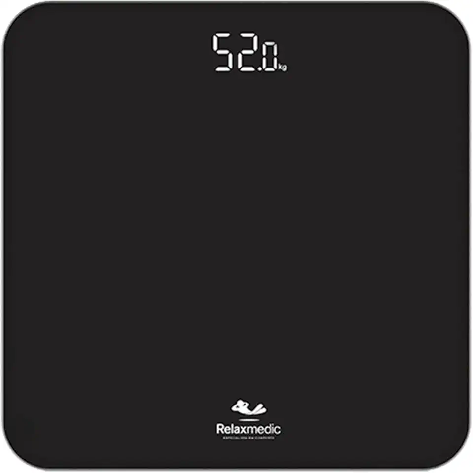 Balança Corporal Digital De Banheiro Ônix 180kg - Relaxmedic