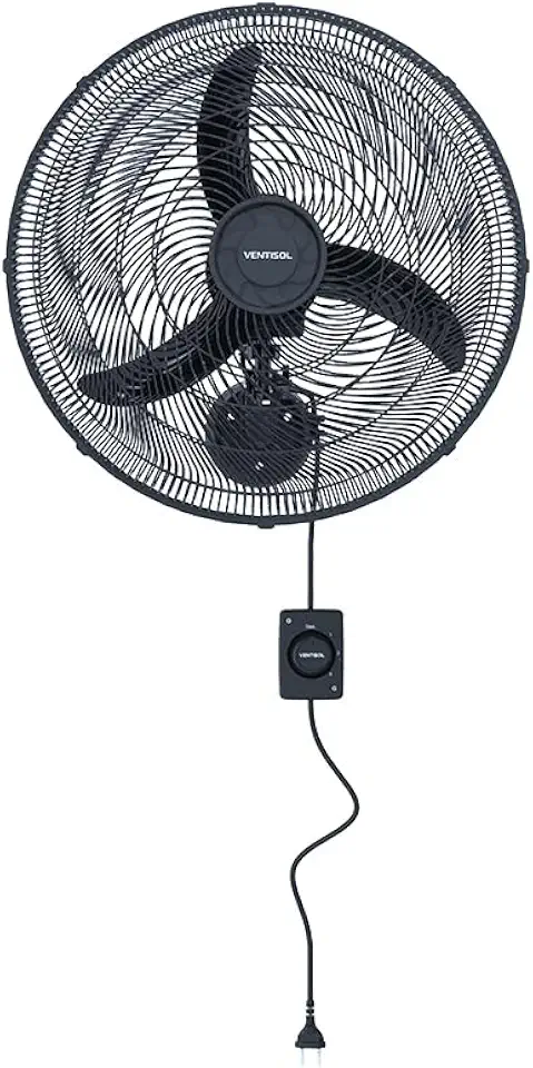 Ventisol Ventilador de parede Oscilante New 50cm Preto 220V